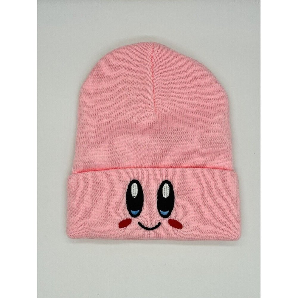 Kirby Unisex Knit Beanie Skully  Hat  Cap (Pink) - Fits Adults and Children NWOT